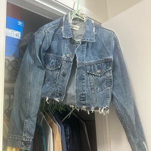Reformation Denim Cropped Jacket